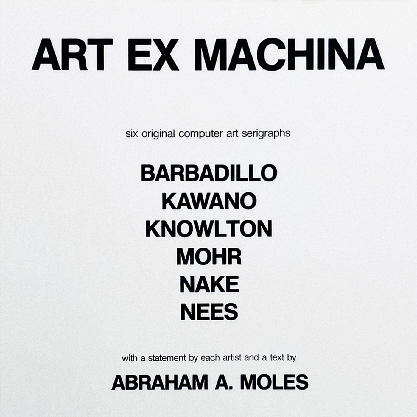 &raquo;Machine Art&laquo;